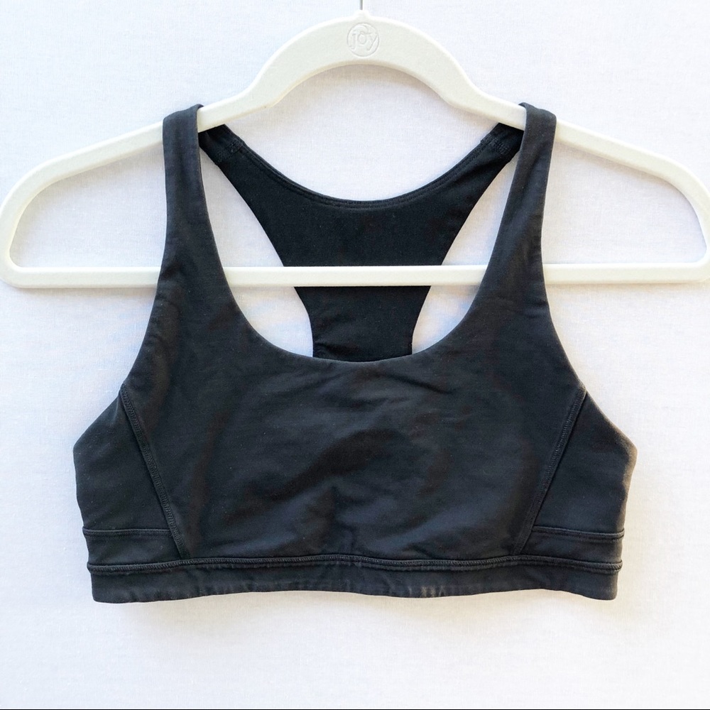 Lululemon Black Racer Back Sports Bra 8